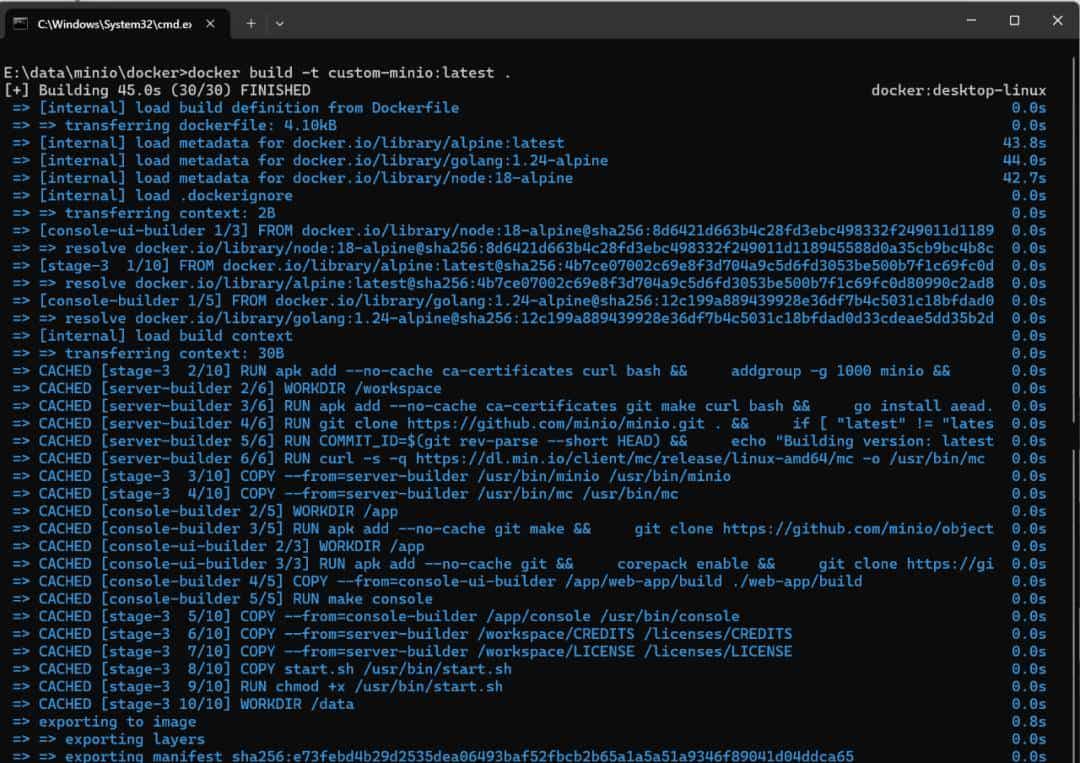 基于源码构建 Minio