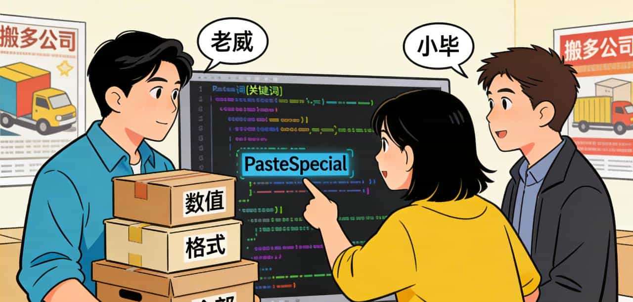 vba笑场：表格中复制粘贴还在使用快捷键么，试试vba