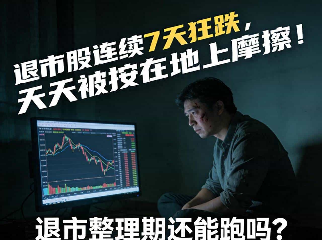 退市股连续7天狂跌，天天被按在地上摩擦！退市整理期还能跑吗？