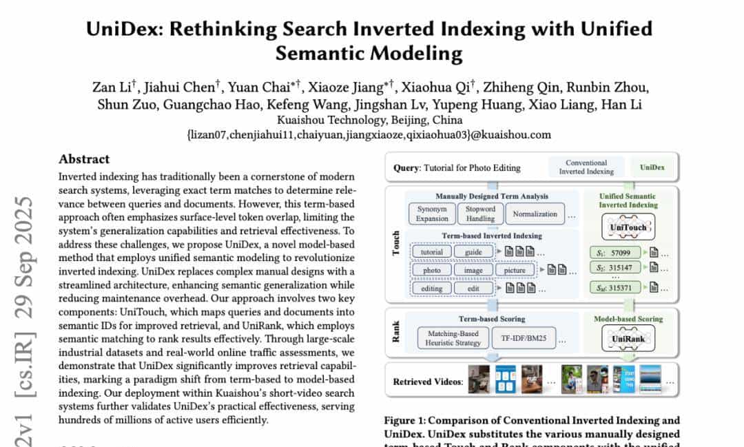 快手公开最新视频搜索算法！强烈推荐一读