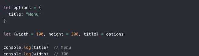 ES6中数组，对象，字符串的解构赋值