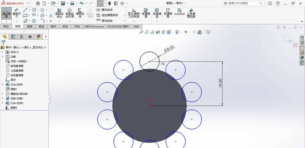 solidworks指示灯（德力西电气LD11-25 ）建模练习
