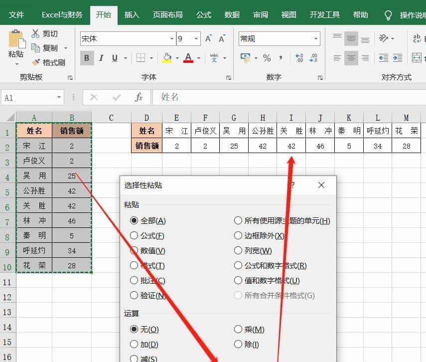 Excel中复制粘贴的技巧：5种用法，选择性粘贴的功能和操作步骤