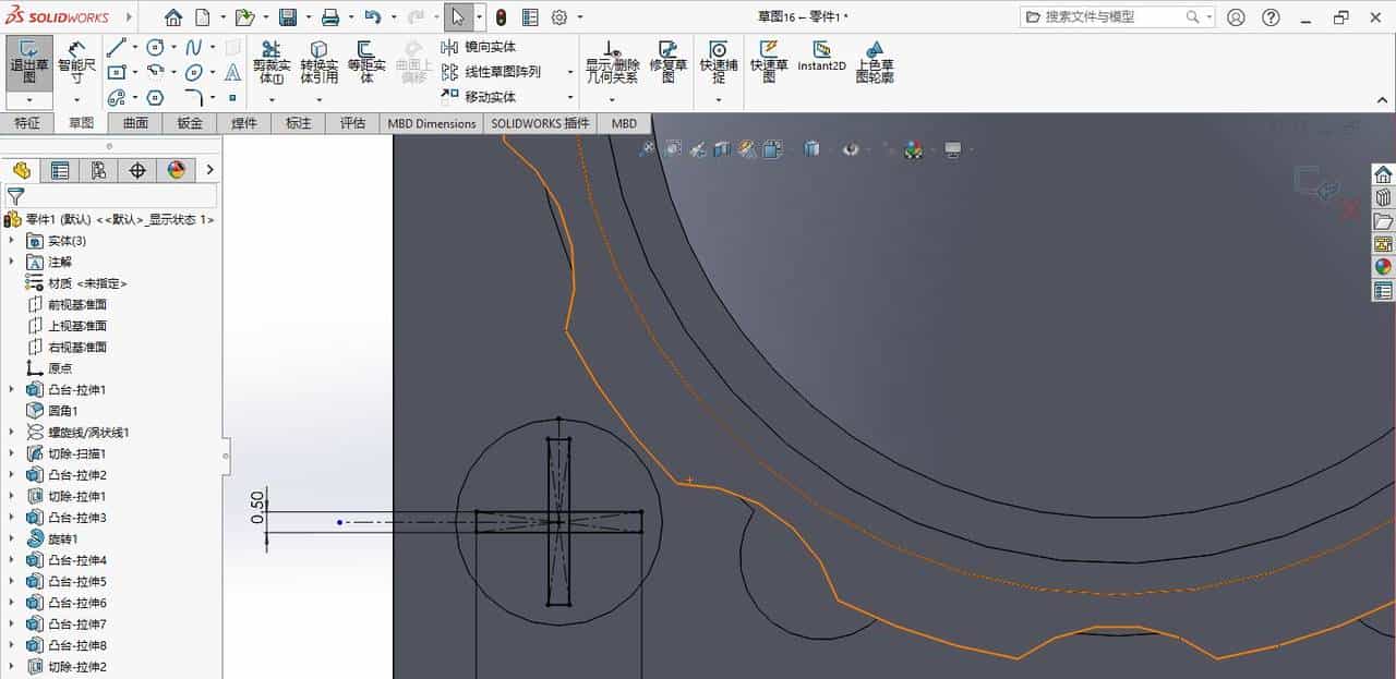 solidworks指示灯（德力西电气LD11-25 ）建模练习