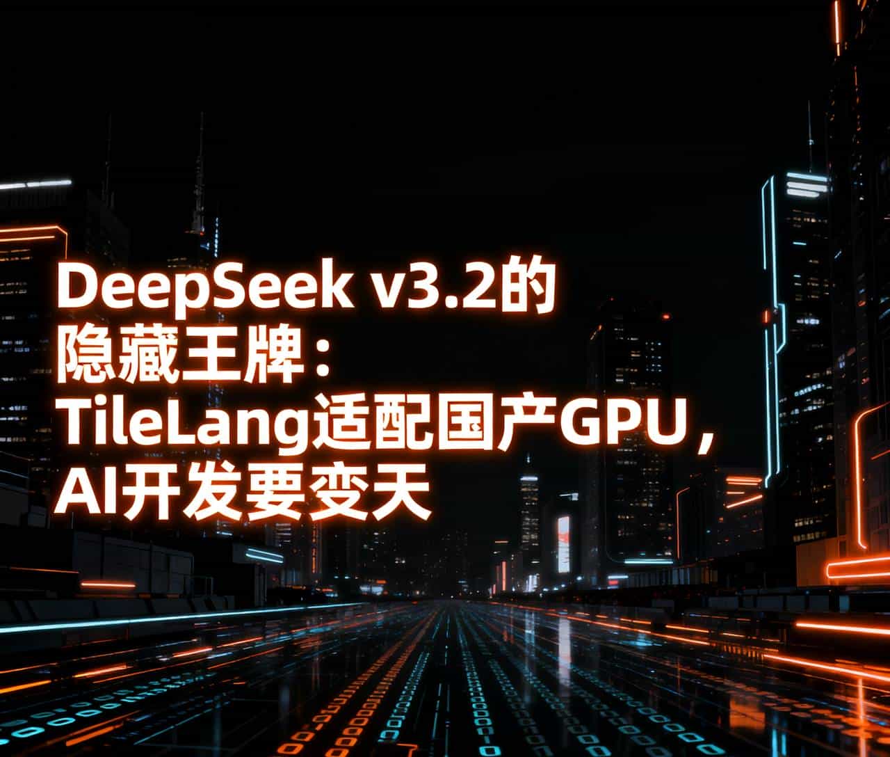 DeepSeek v3.2的隐藏王牌：TileLang适配国产GPU，AI开发要变天