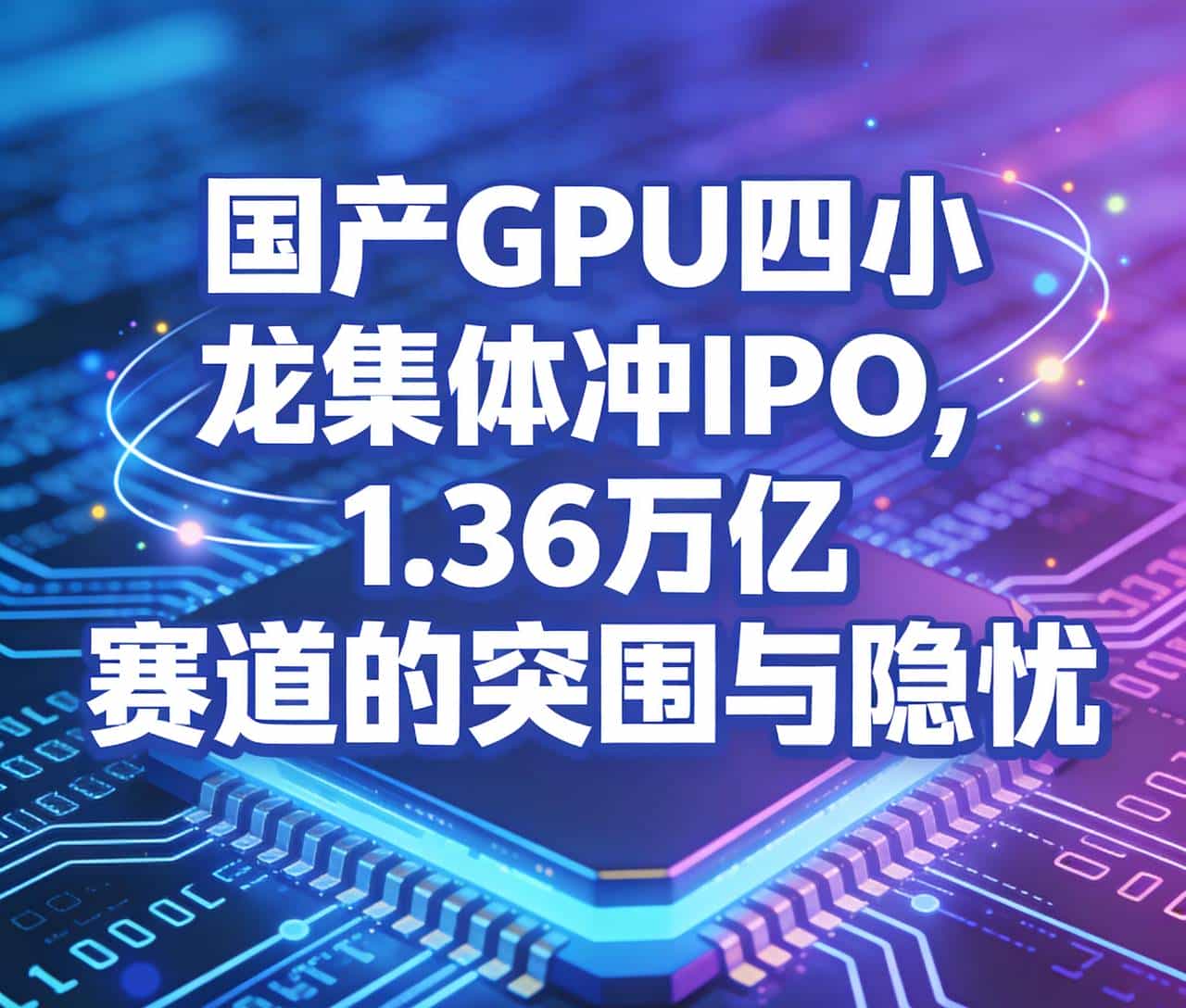 国产GPU四小龙集体冲IPO,1.36万亿赛道的突围与隐忧