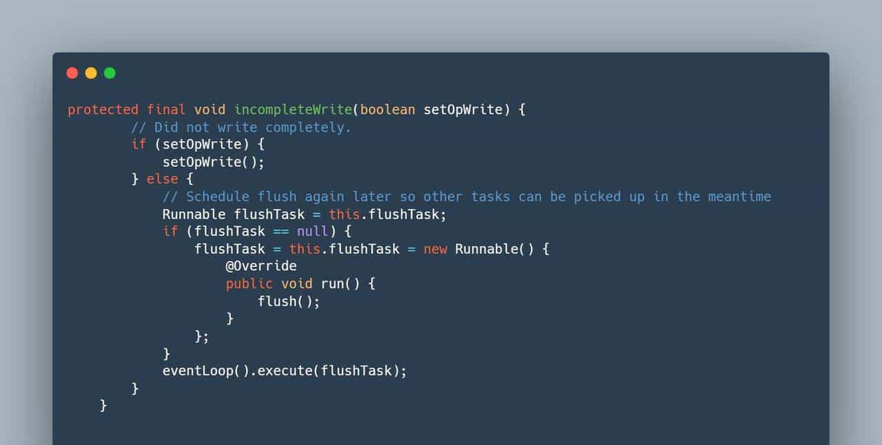 Netty：遇到TCP发送缓冲区满了 写半包操作该如何处理