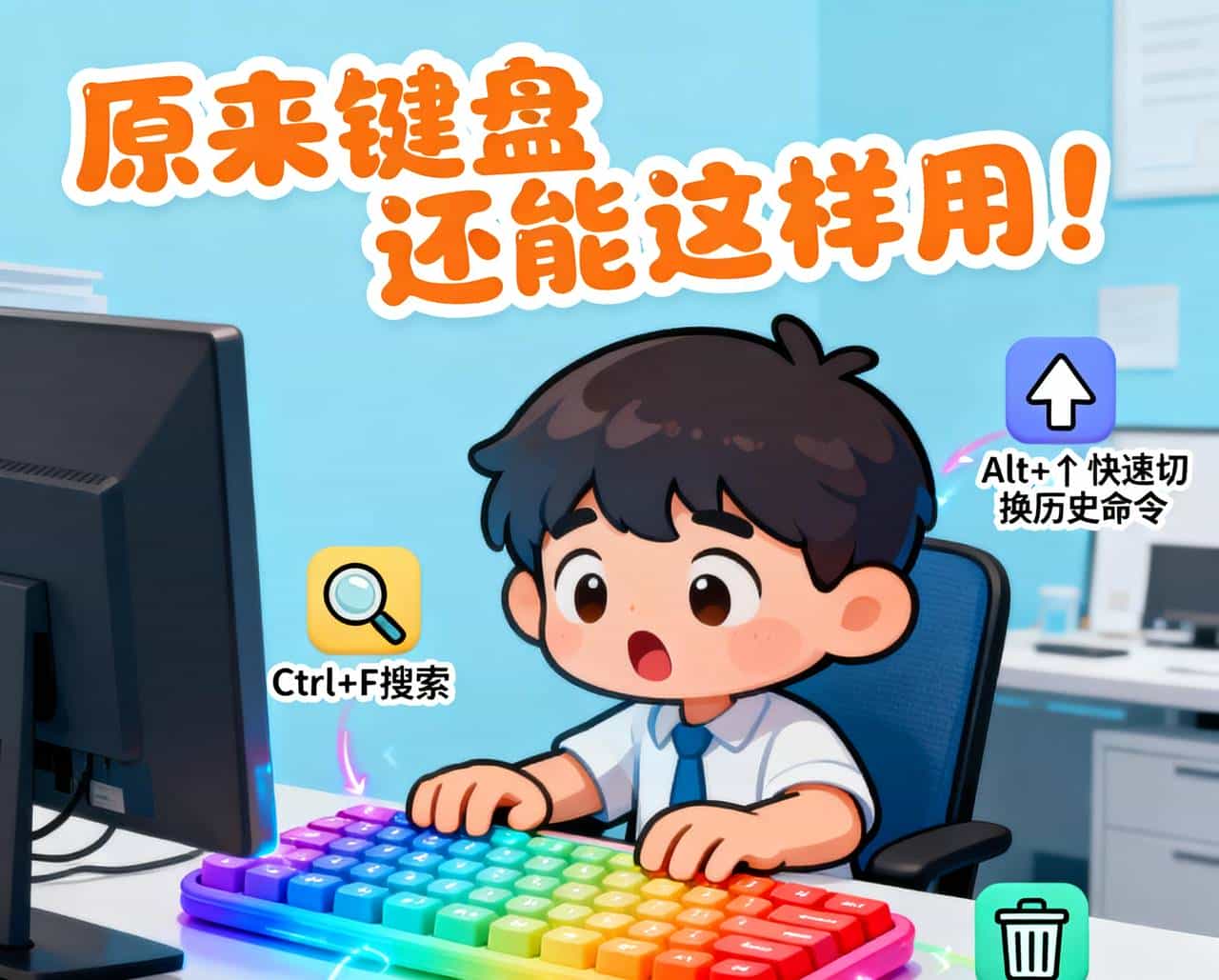 16个键盘隐藏功能：90%的人只用到打字，学会效率翻倍