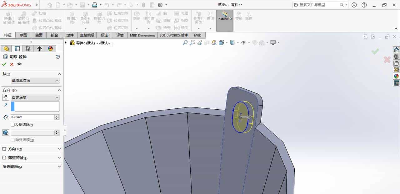 solidworks漏斗建模练习