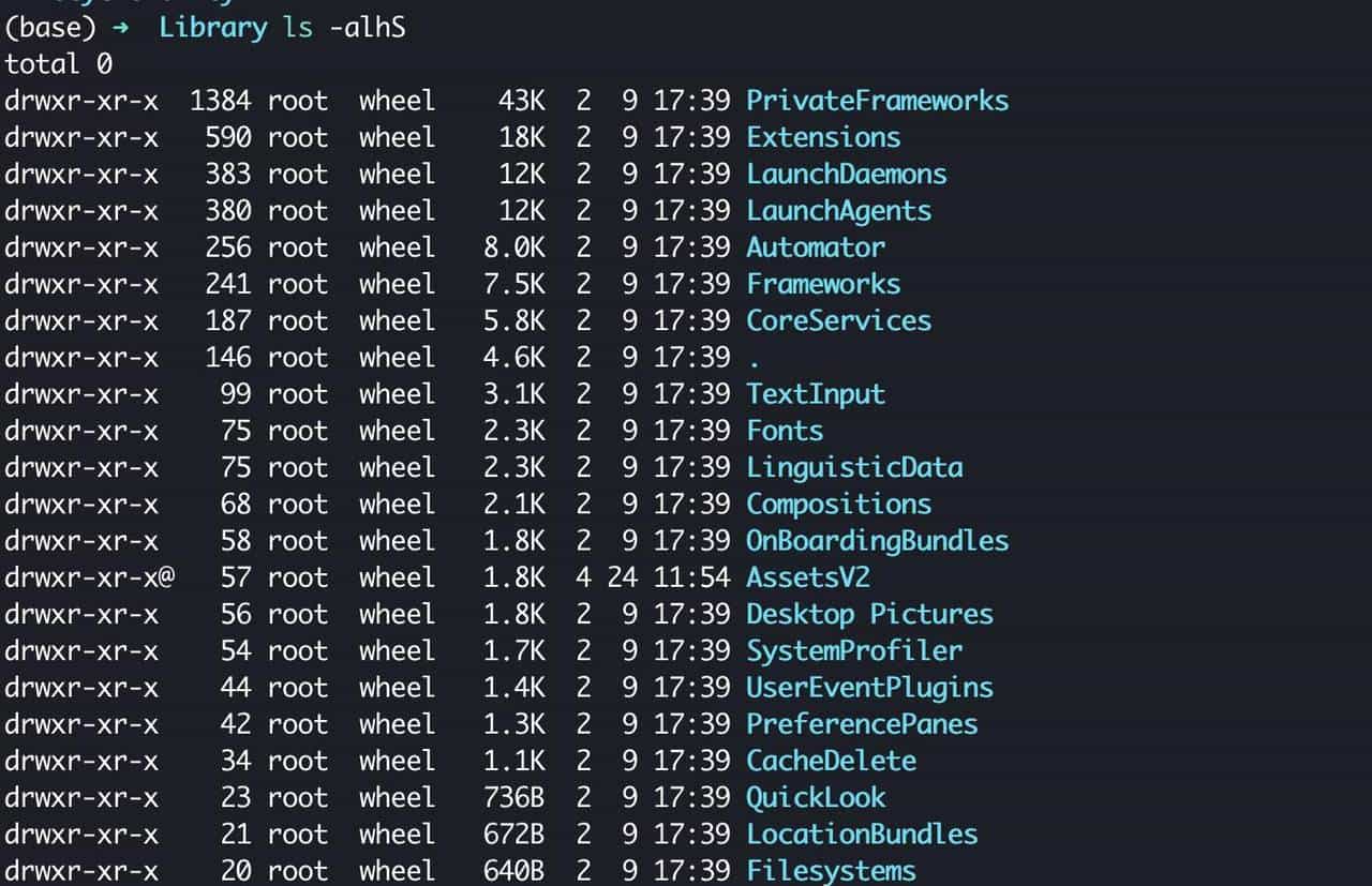 简述 MacOS 文件结构