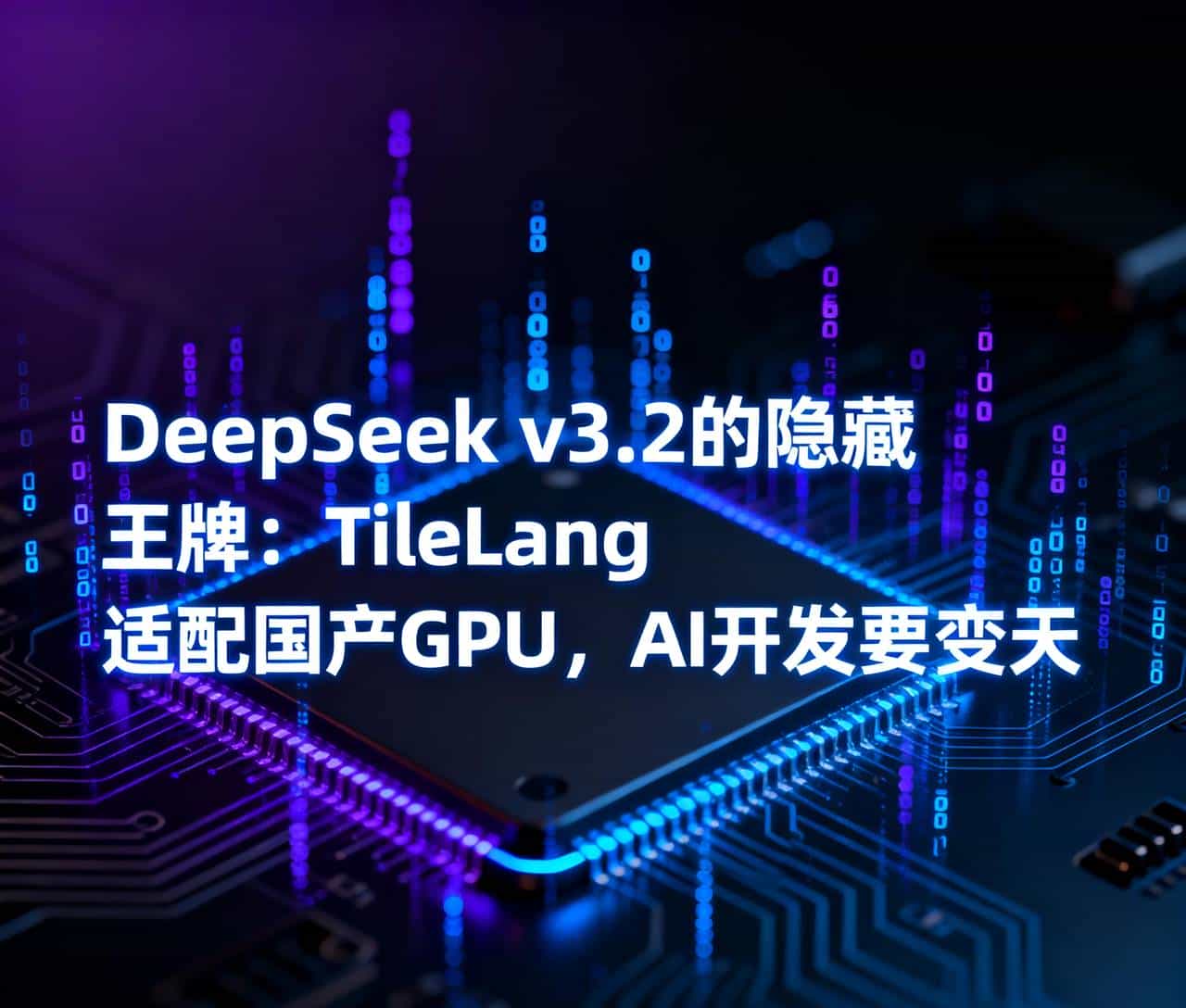 DeepSeek v3.2的隐藏王牌：TileLang适配国产GPU，AI开发要变天