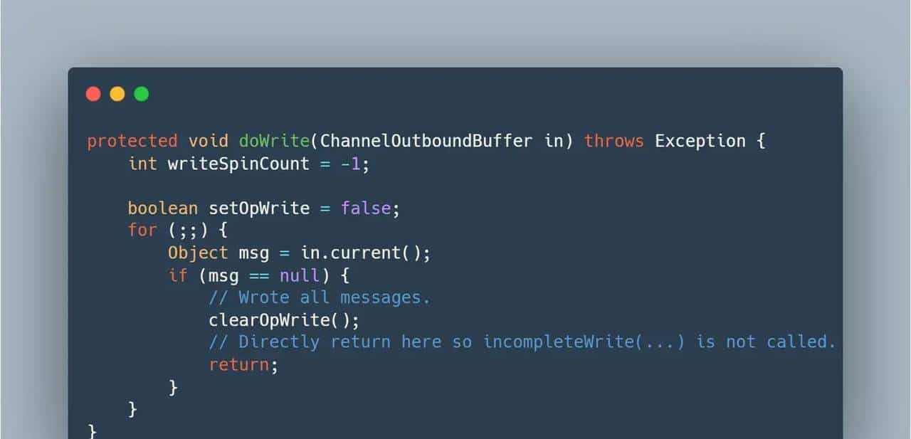 Netty：遇到TCP发送缓冲区满了 写半包操作该如何处理