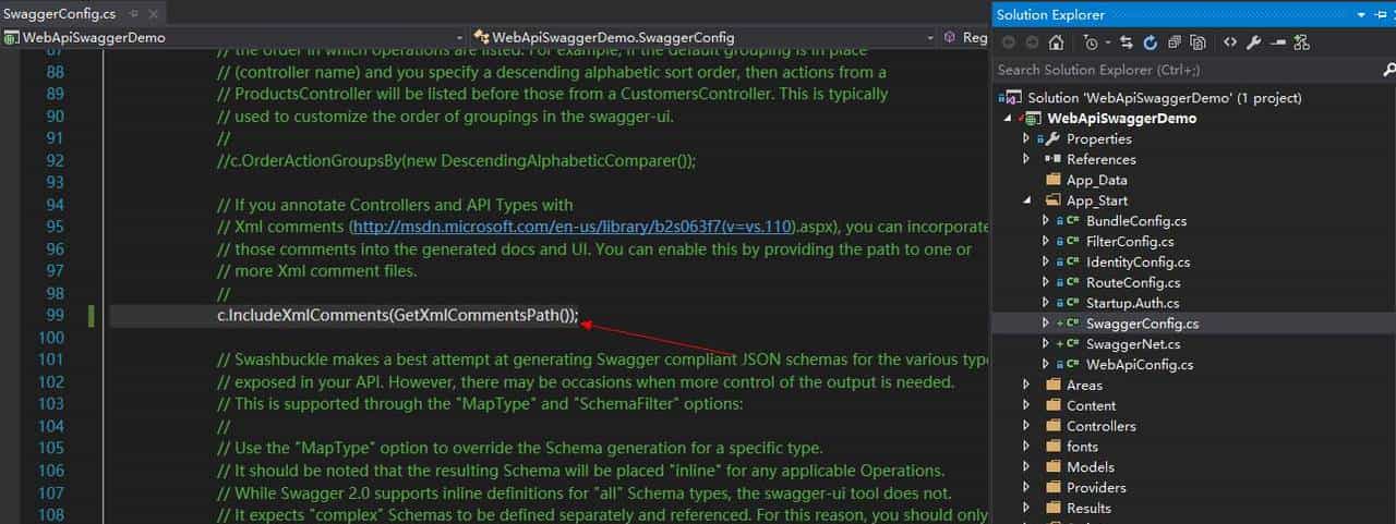WebApi 集成 Swagger