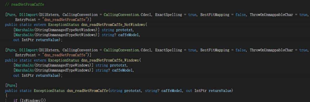OpenCVSharp：使用CaffeModel