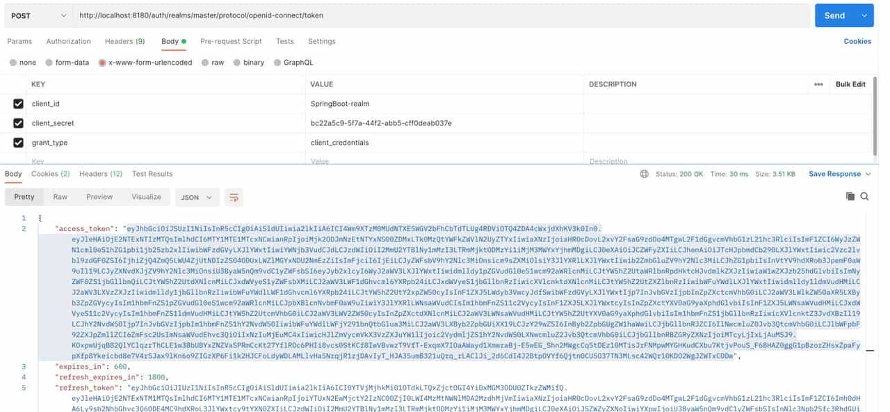 Keycloak REST API调用