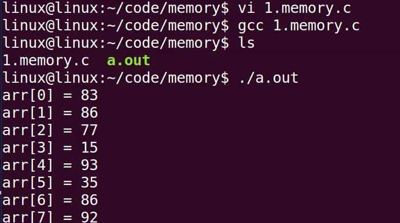 指针和数组:重点