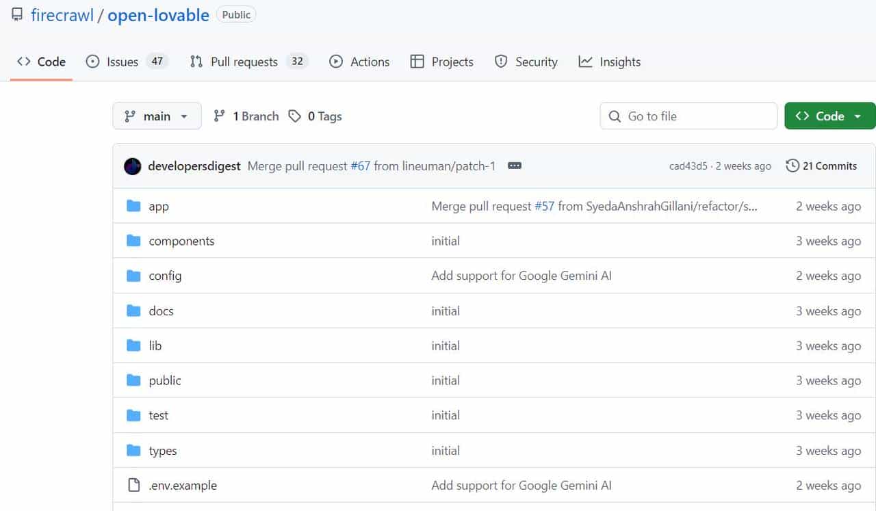 一键克隆任意网站:Open Lovable