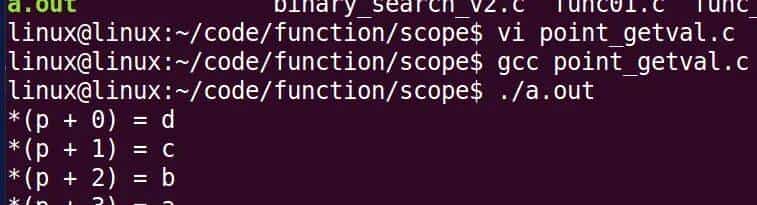 指针和数组:重点