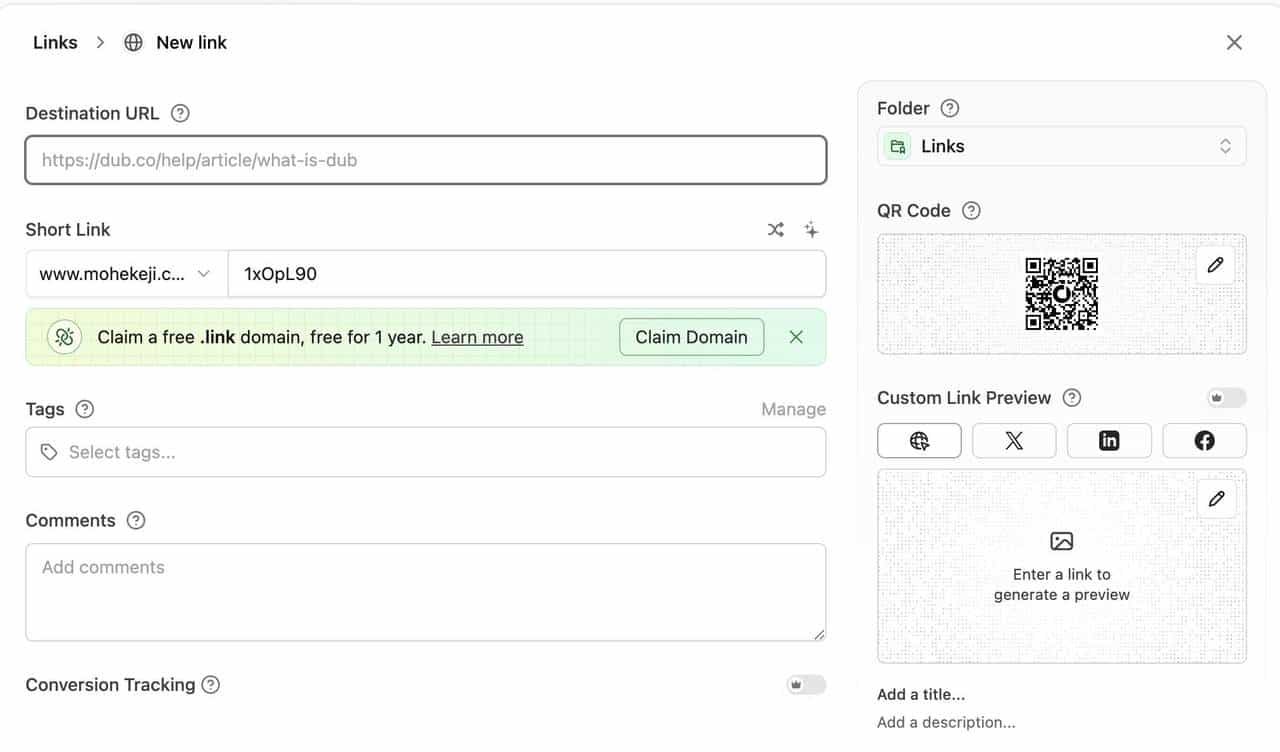 短链接管理不求人！Dub 开源可私有化，一键部署，UI 超简洁！