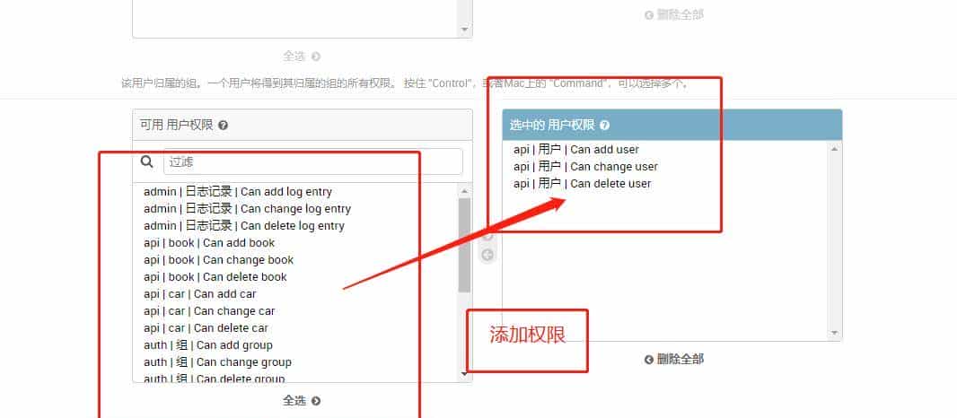 drf RBAC 权限六表