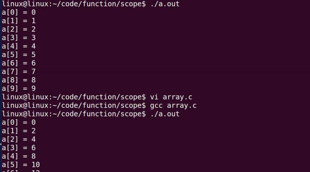 指针和数组:重点
