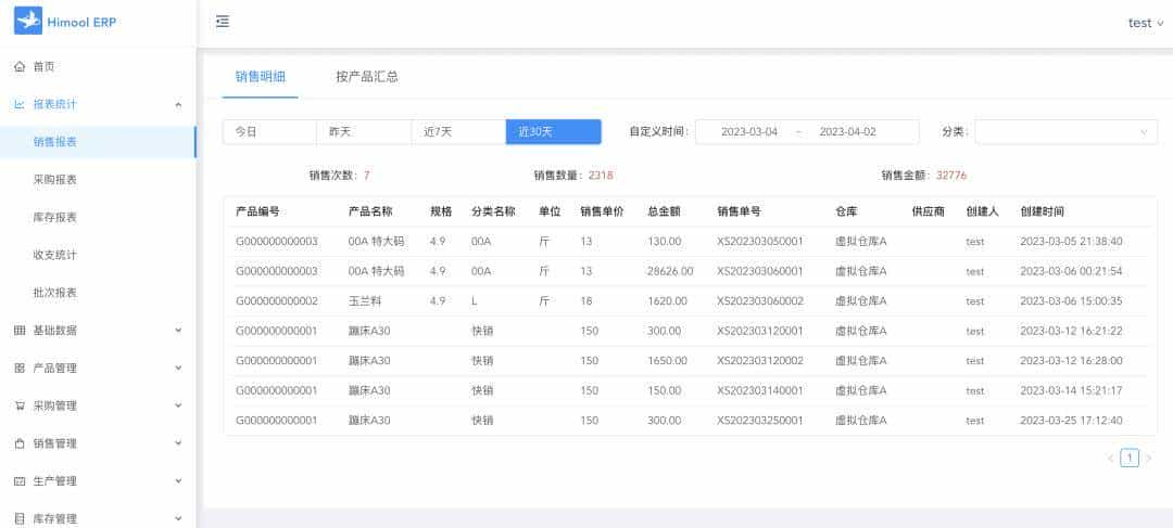 【推荐】一款前后端分离的开源免费ERP进销存管理系统