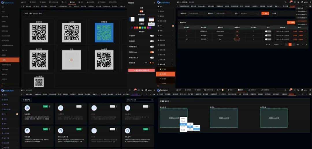 9.7k star 开源免费且开箱即用的中后台管理模版vue-pure-admin