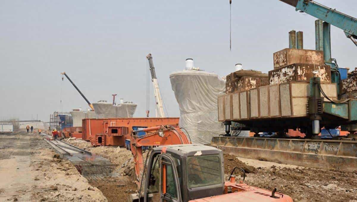 三轴水泥土搅拌桩施工方法及主要技术措施