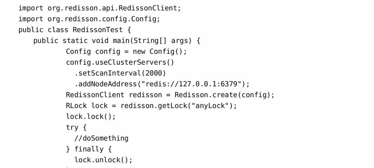 基于Redis的分布式锁解决方案：Redisson