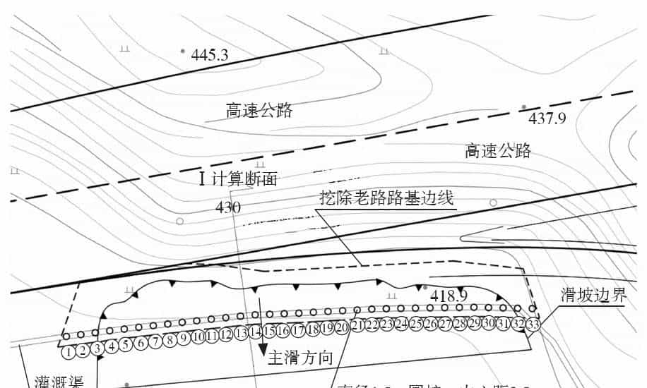 圆形截面抗滑桩在红层地区某高速公路滑坡抢险工程中的应用