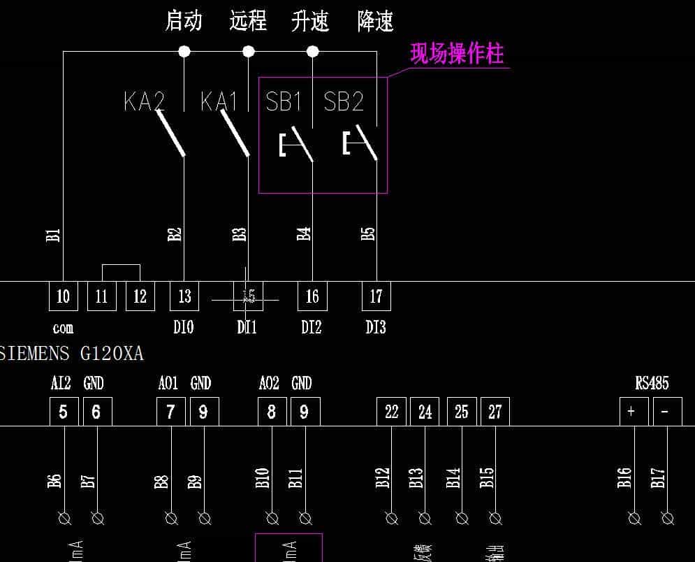 西门子变频器G120XA英文面板参数设置步骤