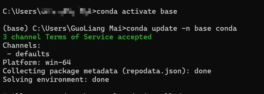 Miniconda 环境崩溃修复