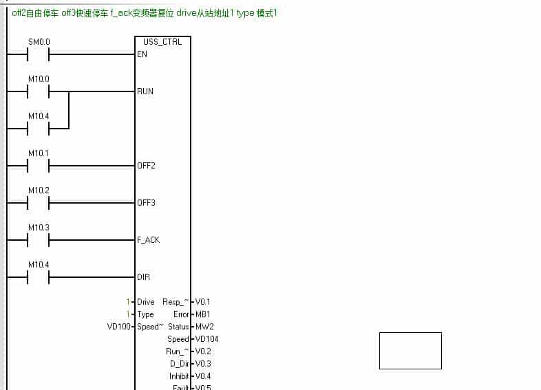 西门子S7-200SMART PLC与西门子V20变频器USS通讯