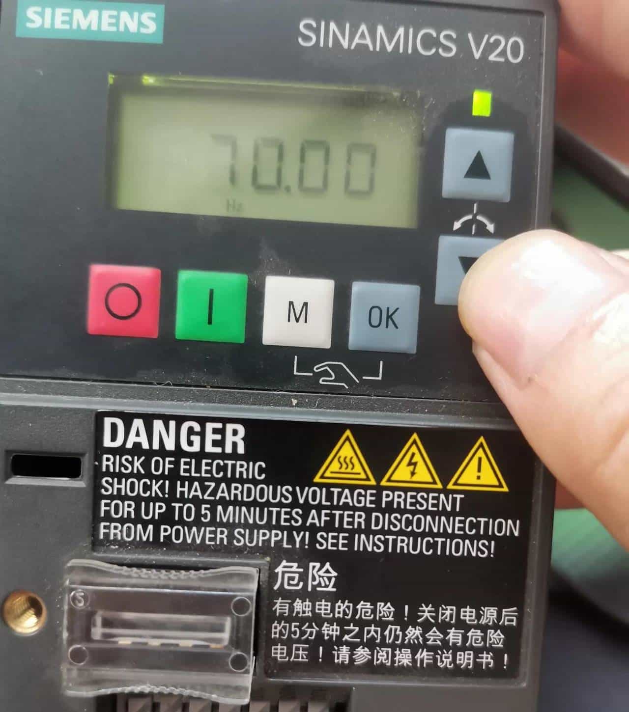 西门子V20变频器如何设置上限频率？