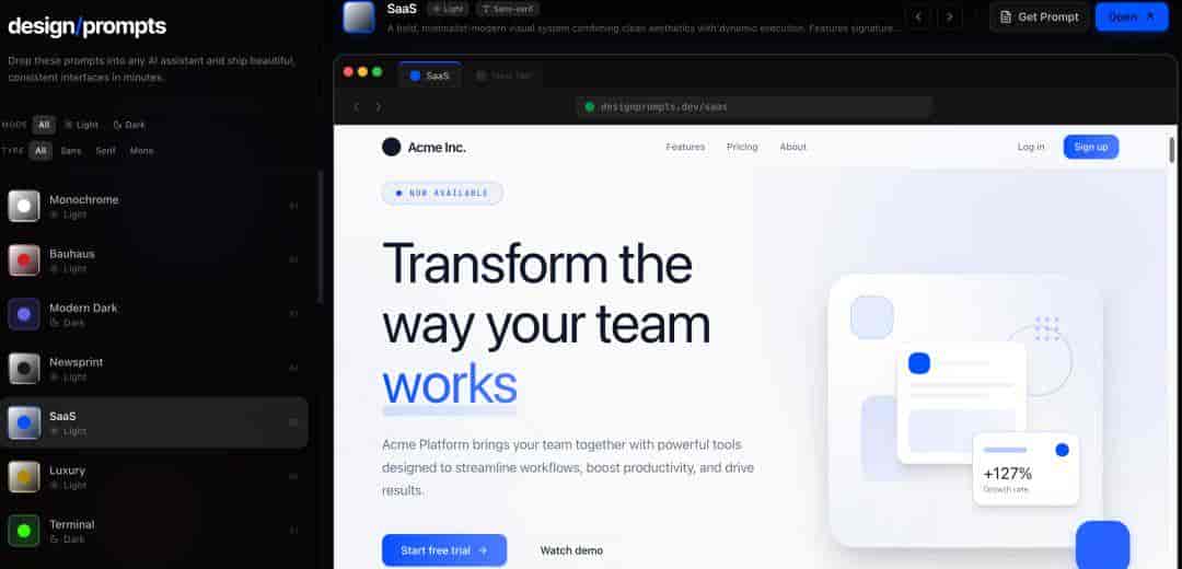 AI 做 UI 老是翻车？5 个神级 UI 提示词网站，一键复制直出高定网页！