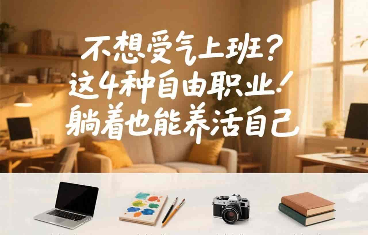 不想受气上班？这4种自由职业躺着也能养活自己