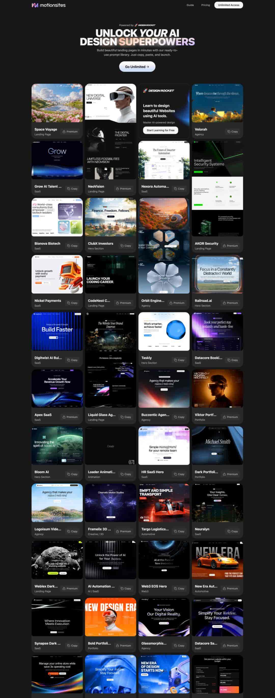 AI 做 UI 老是翻车？5 个神级 UI 提示词网站，一键复制直出高定网页！