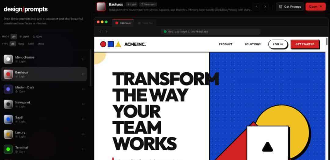 AI 做 UI 老是翻车？5 个神级 UI 提示词网站，一键复制直出高定网页！