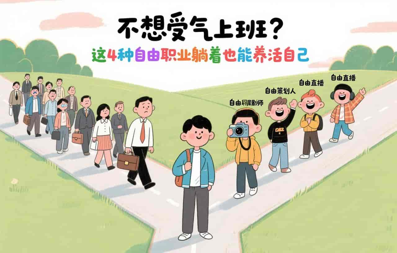 不想受气上班？这4种自由职业躺着也能养活自己