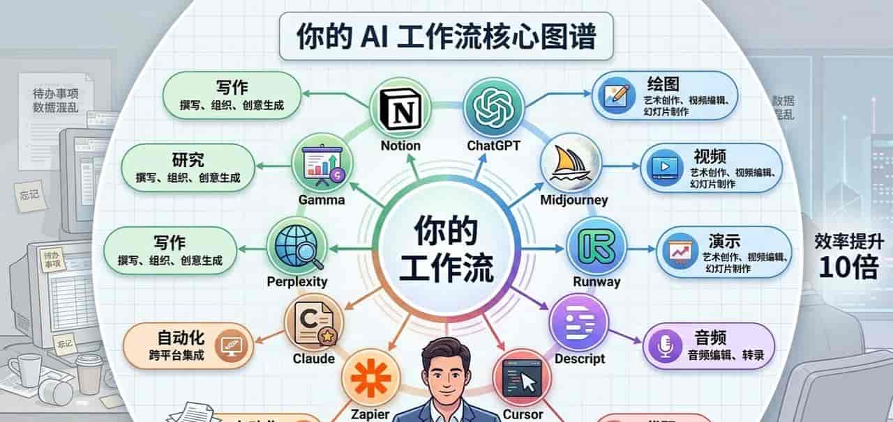 别再用 ChatGPT 默认对话框了！这 10 个被低估的 AI 神器效率提升 10 倍