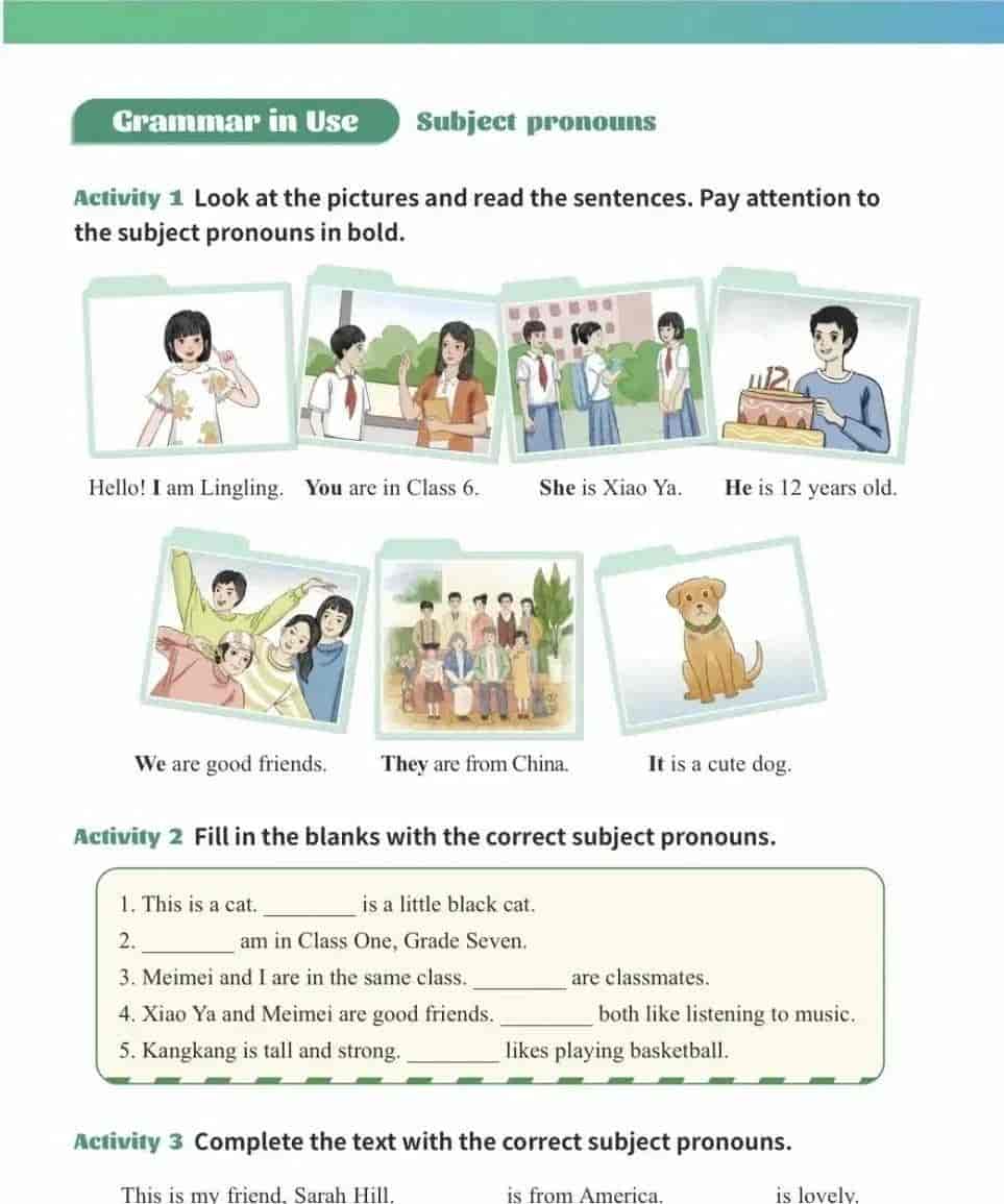 2024秋仁爱版七年级英语新教材电子课本（Unit1）（附单词）