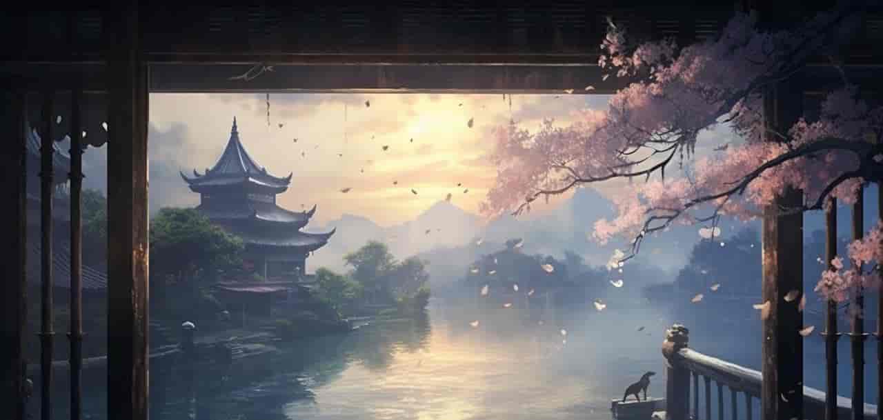 Midjourney制作中国古风的山水图