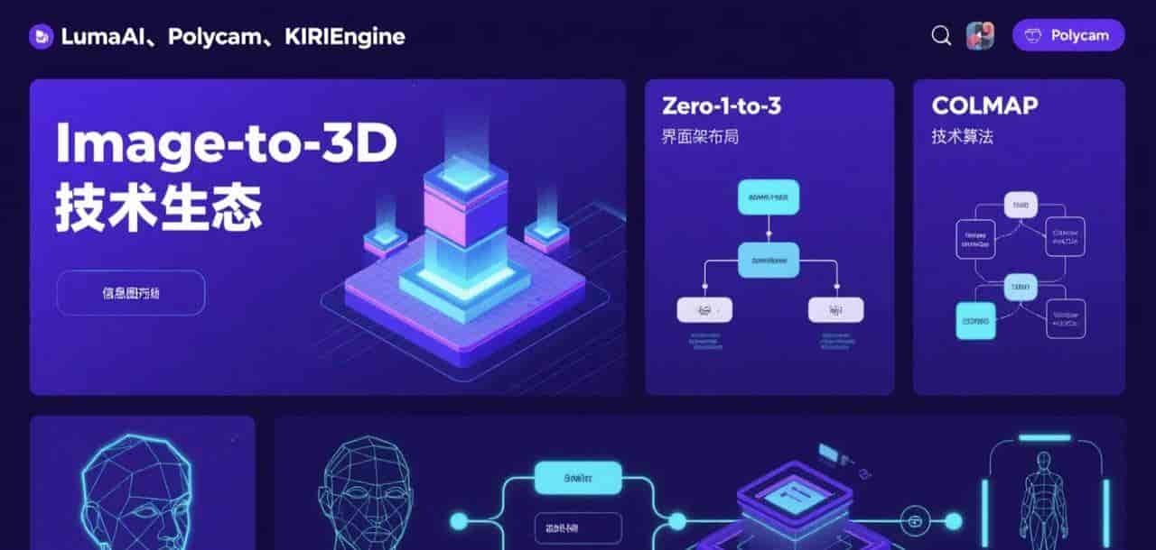主流 AI 生成 3D 技术流派辨析：Text-to-3D, Image-to-3D 与 NeRF 应用概览