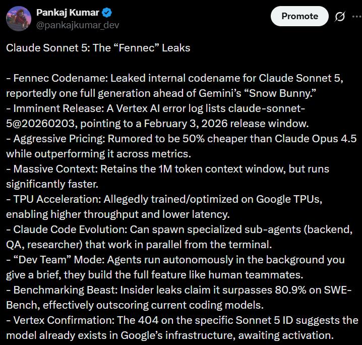 Claude 5泄露：10倍性能提升