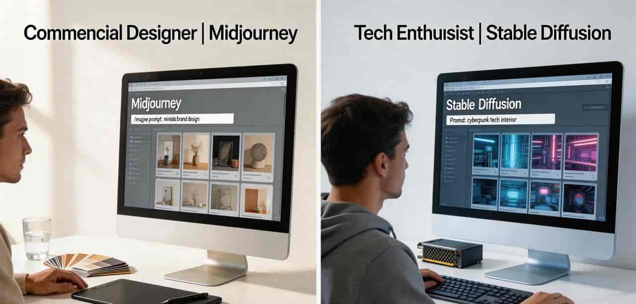 AI绘画工具对决：Midjourney vs Stable Diffusion，谁才是王者？