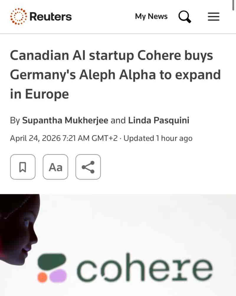 Cohere豪掷200亿美元收购Aleph Alpha，剑指"主权AI"对抗硅谷巨头