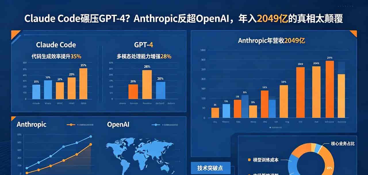 Claude Code碾压GPT?Anthropic反超OpenAI,年入2049亿太颠覆