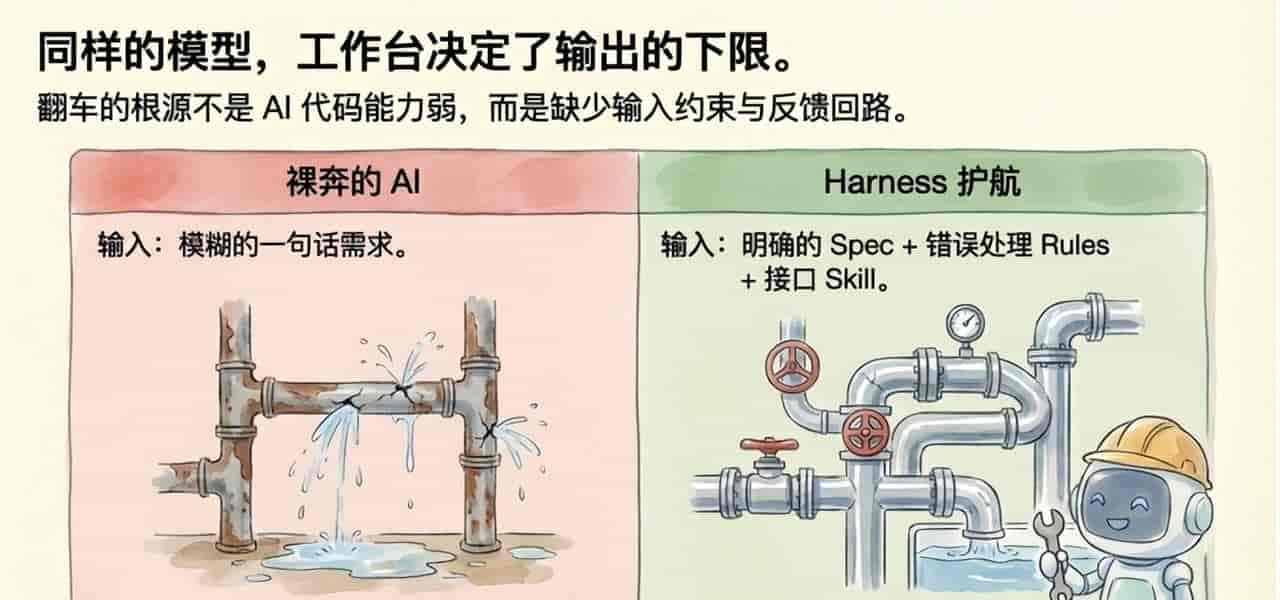 AI Coding Agent真正的瓶颈，不是模型，而是 agent harness