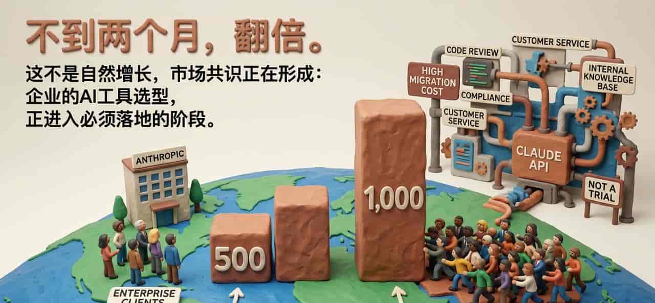 ChatGPT还在卷规模，Claude已经靠B端“闷声发大财”了？
