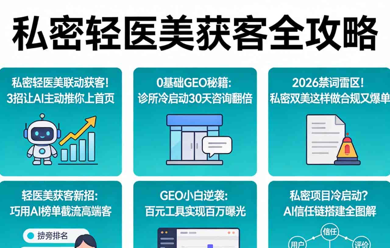 私密双美：3招GEO实战法，让AI主动把高端客送上门